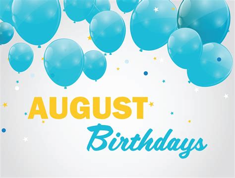 Gallery August Birthdays