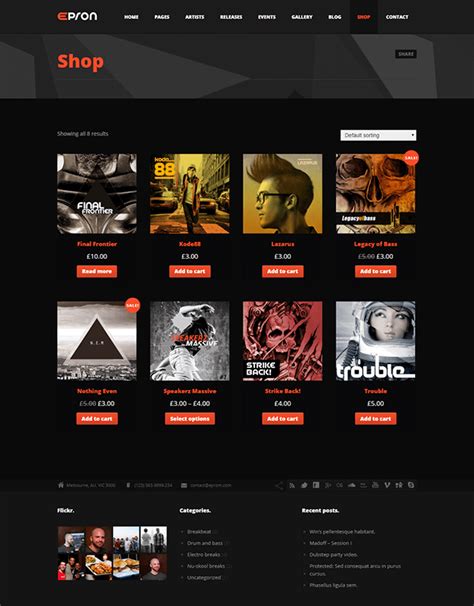 Today we examine the best wordpress music and dj themes presently available in 2020. Epron - Events And Music WordPress Theme | InkThemes