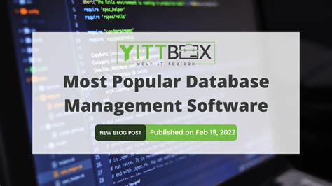 10 Best Database Management Software Of 2021 Examples