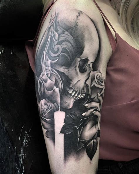 Top 80 Best Skull And Rose Tattoo Ideas 2021 Inspiration Guide