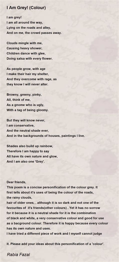 The Grey Poem