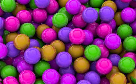 Colorful Balls Wallpaper 3d And Abstract Wallpaper Better