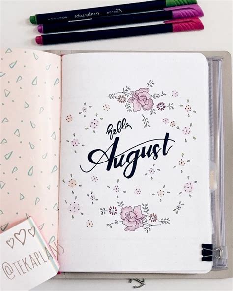 August Bullet Journal Layout Ideas 2023 Update Anjahome