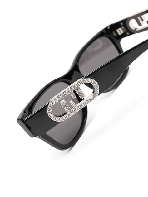 Fendi Eyewear Crystal Embellished Sunglasses Farfetch