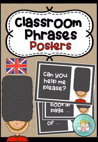 This is a list of common english classroom phrases you should know. CLASSROOM PHRASES (Posters + Worksheet ...