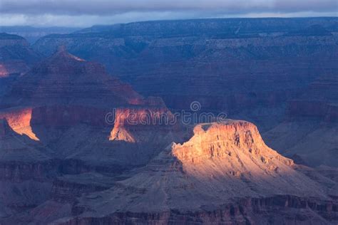 Sunrise Over The Grand Canyon Arizona Usa Stock Image Image Of
