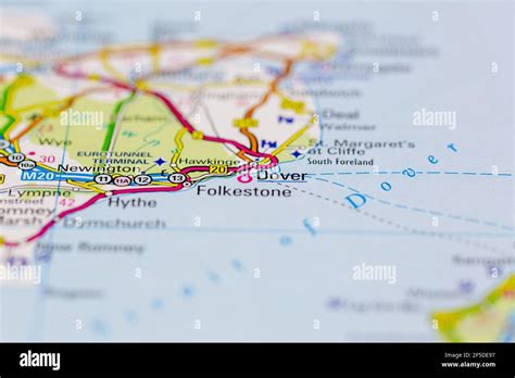Dover And Surrounding Areas Shown On A Geography Map Or Road Map 2F5DE97 