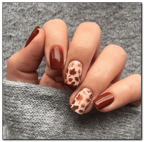 121 Cute Autumn Fall Nail Designs To Try 17