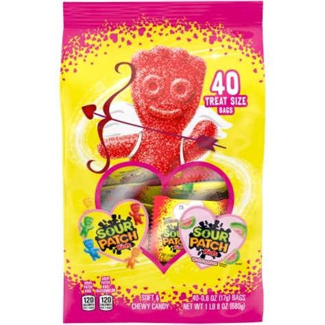 Sour Patch Kids Original And Watermelon Valentines Candy Variety Pack