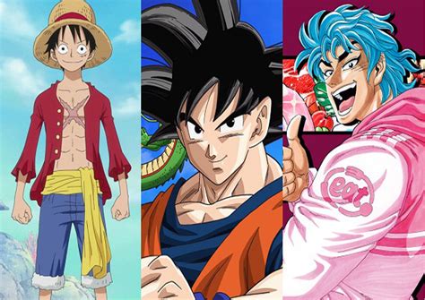 A crossover special to air on april 7, 2013, on fuji tv.1 it was made to commemorate the start of the third year of the toriko anime, which premiered in april 2011, and it features characters from dragon ball z, one piece and toriko. Historia del crossover de Dragon Ball, Toriko y One Piece ...