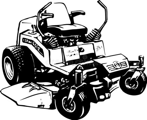 Riding Lawn Mower Stock Vector Illustration Of Equipment 20257808