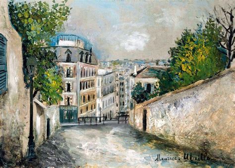 Maurice Utrillo Rue Du Mont Cenis Paris 1914 Artisti Pittura Fauves
