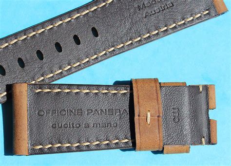 Original Panerai Officine Leather Strap Assolutamente Brown Calf 26mm