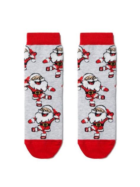 Christmas Socks Santa Claus With A Fluffy Thread Official Online