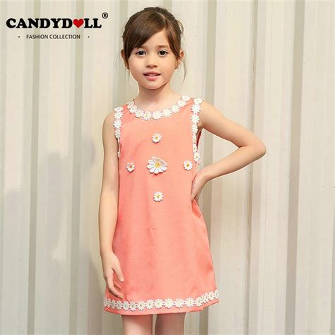 Candydoll Girls Dress Children Girls Chiffon Dresses Fashion