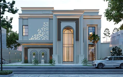 Neo Classic Villa Exterior On Behance Neo Classic Villa Exterior