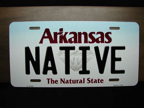 Native Arkansas State License Plate Metal Novelty Car License Etsy