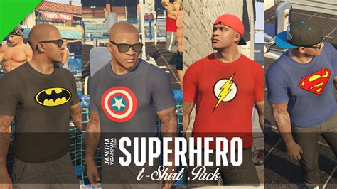 Superhero T Shirt Pack Gta5