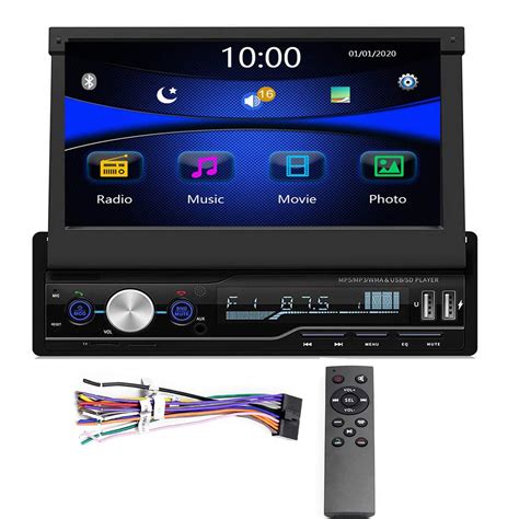 Buy Regetek Single Din Car Stereo Inch Bluetooth Car Audio Video Player Rds Fm Am Car Radio