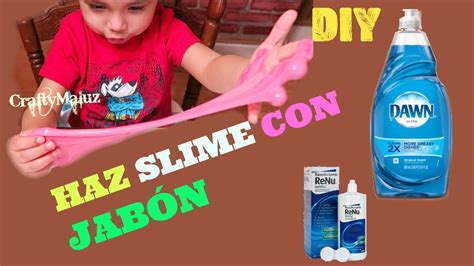 HAZ SLIME CON JABÓN líquido DAWN para trastes Slime MOCO de GORILA