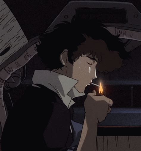 Anime Pfp Spike Spiegel Smoking 