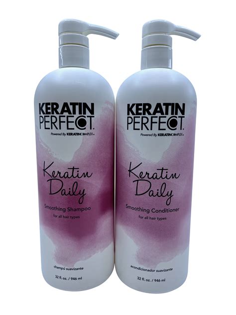 Keratin Perfect Keratin Daily Smoothing Shampoo And Conditioner All Types
