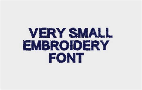 Very Small Embroidery Machine Font 018 High Uppercase Etsy