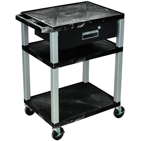 Wilson Tuffy Utility Cart With Locking Drawer — 300 Lb Capacity 34in