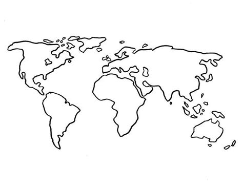 Mapamundi En Blanco Mapa Mundo Desenho Mapa Mundi Tatuagens Mapa Mundi