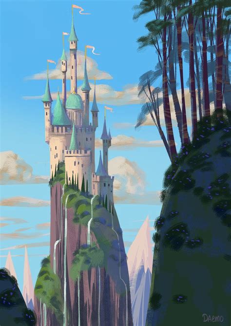 Fairytale Castle Castle Illustration Fantasy Art Landscapes Castle