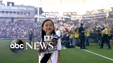 7 Year Old Sings National Anthem Before Packed Mls Crowd Youtube