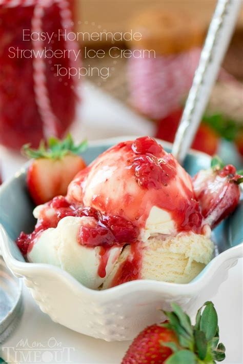 Homemade Strawberry Ice Cream Topping