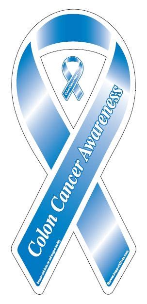 Colon Cancer Ribbon Magnetcolon Cancer Awareness Magnetcolon Cancer