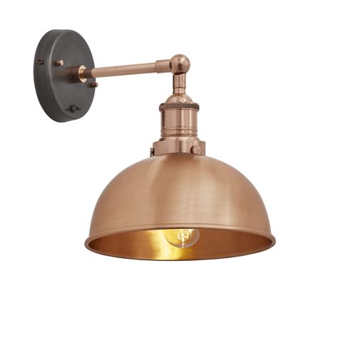 Brooklyn Dome Wall Light 8 Inch Copper Rooms With A View