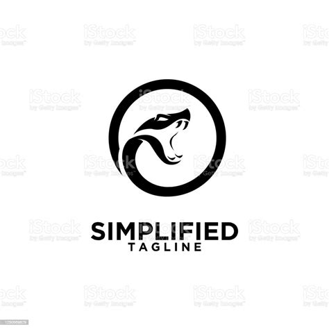 Simple Viper Snake Head Icon Design Stock Illustration Download Image