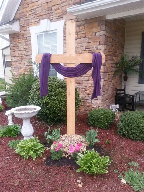 Easter cross for front yard | Holiday Ideas ~ Easter | Pinterest