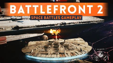 Star Wars Battlefront 2 Space Battles Gameplay Starfighter Assault