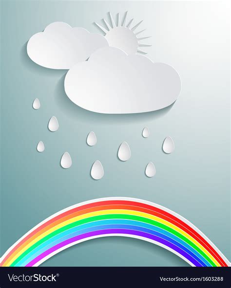 Abstract 3d Paper Cloud Royalty Free Vector Image