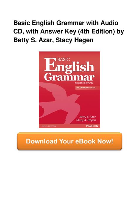 Pdf Basic English Grammar With Audio Cd With Answer Key 4th Edition