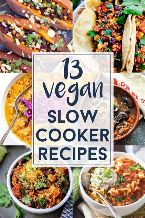 There are many diabetic crock pot cookbooks. 13 Vegan Slow Cooker Recipes (gluten-free options ...