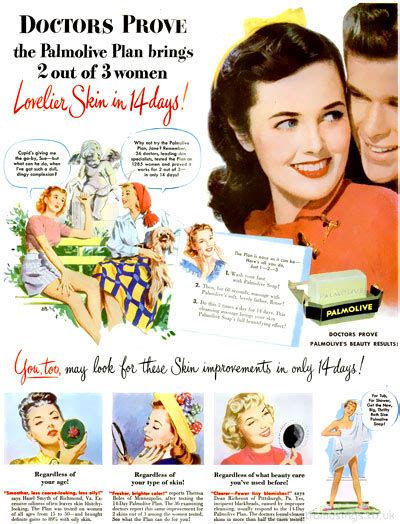 Palmolive ~ Soap Adverts 1945 1948 Retro Musings