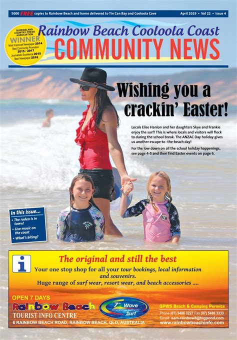 Rainbow Beach Community News April 2019 By Rainbow Beach Community News
