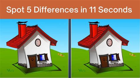 Spot The Difference Can You Spot 5 Differences Between The Two House