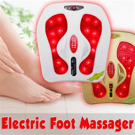 Electric Foot Massager 20w 220v Vibration Infrared Heating Magnetic Therapy Spa Relax Magnetic