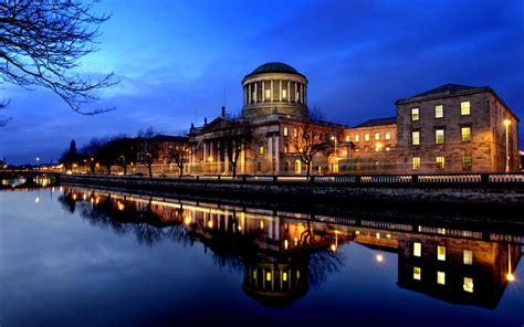 Four Courts Building on the River Liffey in Dublin, Ireland - The Irish ...
