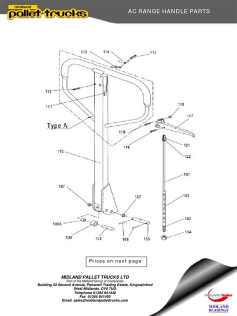 Ac25 Hand Pallet Truck Parts List And Prices Pdf Axle Screw