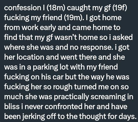 Pervconfession On Twitter He Caught His Girlfriend Cheating And Jerks