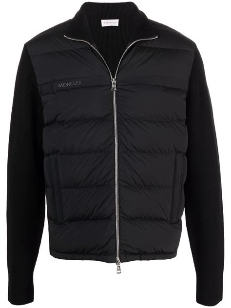 Moncler Padded Front Zipped Cardigan Farfetch