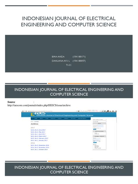 Chin luh tan and adznan jantan. Indonesian Journal of Electrical Engineering and Computer ...