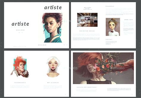 9 Art Portfolio Examples Editable Psd Ai Indesign Format Download